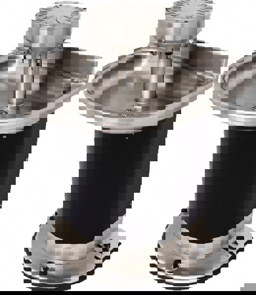 Semi-Circular, Foot-Controlled, Wall Outlet Drain, 38